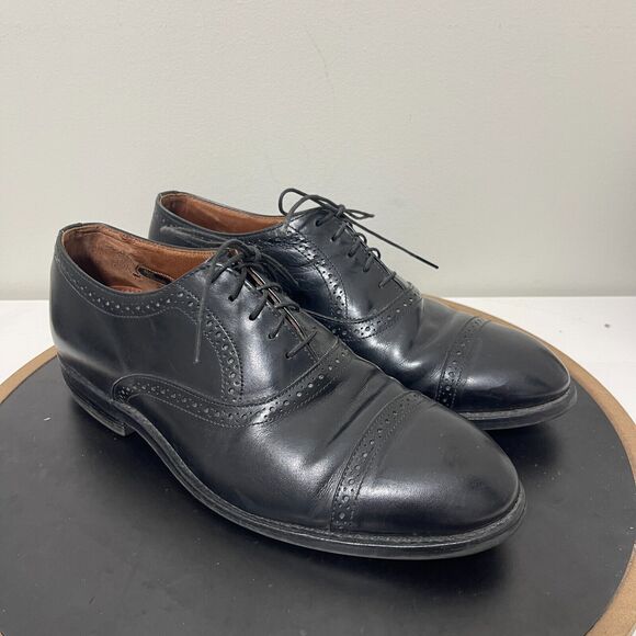 Allen Edmonds Shoes Men Size 8 Black Leather Cap Toe Oxford Dress Shoes Van Ness main image 10